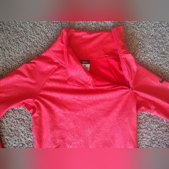 Nike Pro Dri-fit Running Angle Zip Long Sleeve Pullover - Picture 2 of 12